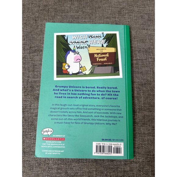 Grumpy Unicorn Hits The Road Graphic Novel By Joey Spiotto - Picture 2 of 3